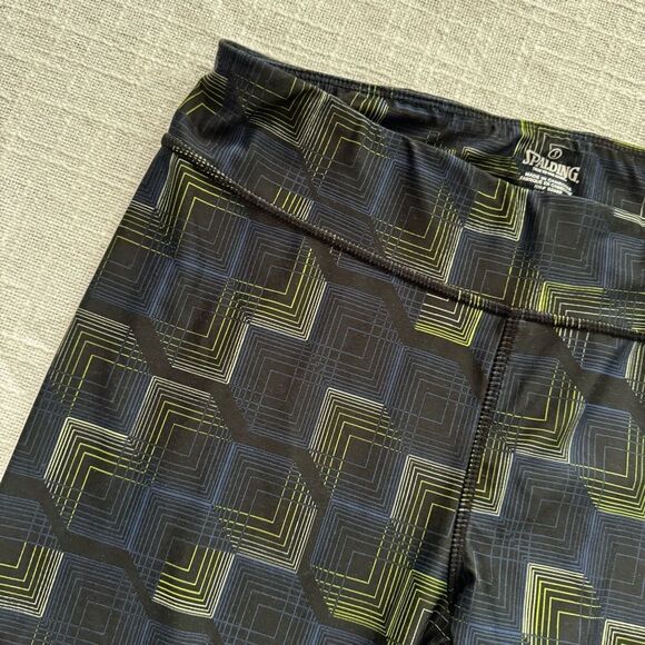 Spalding Athletic Workout Legging Yoga Running SZ PL - Picture 3 of 13